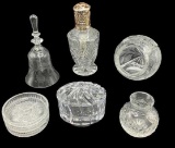 Assorted Cut Glass Items: Diffuser with