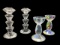 (2) Pair of Crystal Candlesticks by Simon Designs
