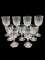 (4) Stems of Crystal (Water) & (5) Wine Glasses