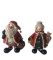 (2) Ceramic Mr. and Mrs. Santa Claus