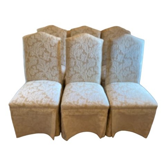 (6) Upholstered Parsons Chairs