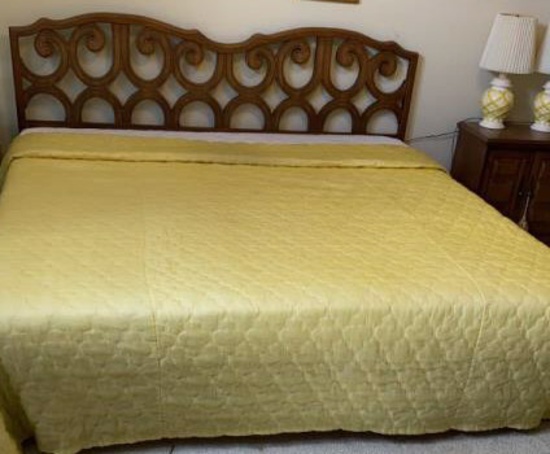 King-Size Bed, Mattress Pad & Bedspread