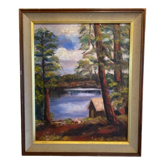 Framed and Signed Oil Painting  - 19 1/2” x 23