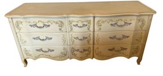 French Provencial Triple Dresser by Heritage