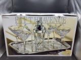 8-Piece Crystal Martini Set--Fifth Avenue