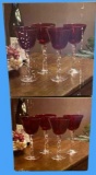 (2) Sets of (4) Red Wine Glasses—Home Collection