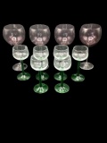 (10) Assorted Wine Glasses and Wine Markers