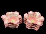 Set of 8 New Ambience Pink Lily Dessert Bowls
