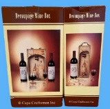 (2) Cape Craftsman, Inc. Decoupage Wine Boxes—NIB