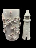 (2) Ceramic Decorative Items: Pier 1 Imports
