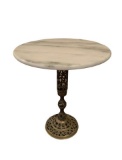 Marble Top Brass Plant Stand - 15