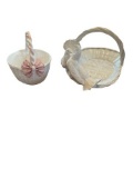 (2) Ceramic Baskets