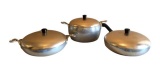 (3) Wear-Ever Aluminum Pots and Pans with Lids