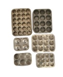Assorted Muffin Baking Pans Including: (6)