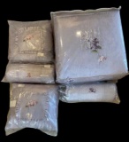 King Size Comforter with (4) Decorative Pillows