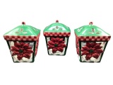 (3) Christmas Hanging Candle Holders