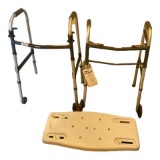 (2) Folding Walkers & Shower Seat