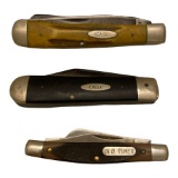 (3) Vintage Pocket Knives:  (2) Case & (1) Old