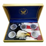 2000 State Quarter Collection in Dome Top Hinged