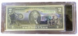 Authenticated Uncirculated $2 Lincoln Memorial