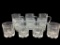 (4) Crown Royal Lowball Glasses, (3) Etched G