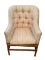 Upholstered Rattan Chair