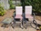 Outdoor Furniture : (2) Chairs with Ottomans