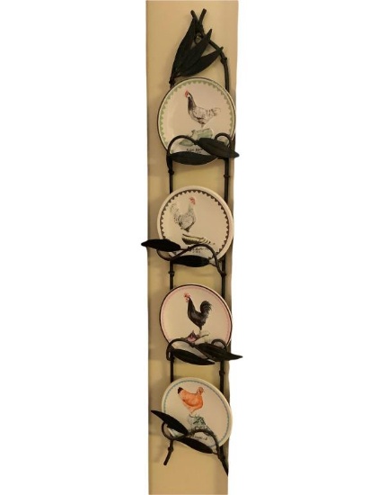 Mini Plates with Plate Rack 26" Long
