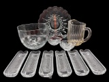 Assorted Glass Serving Pieces