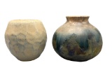 (2) Signed Pottery Vases