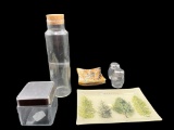 Assorted Glass Canisters & Serving Pieces