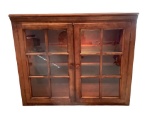 2-Door Glass Front Cabinet with (2) Glass