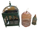 (3) Decorative Bird Cages - 24” H, 15” H and 12” H