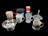 Assorted Decorative Accessories, Coffee Cups, Etc