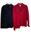 (2) Alexandra Bartlett Wool Jackets Size L