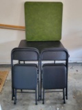 (2) Card Tables & (4) Padded Folding Chairs