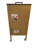 Metal File Cabinet on Casters