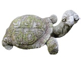 Concrete Turtle Figurine—24” Long, 10” High