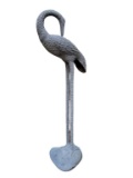 Metal Egret Figurine—30 1/2” High
