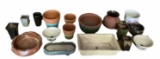 Assorted Porcelain and Terracotta Small Planters