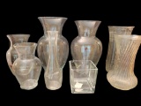 Assorted Glass Florist Vases