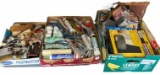 (3) Boxes of Paint Brushes, Paint Rollers, Caulk