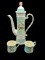 Ceramic Coffee Pot with (2) Cups (one has chip)