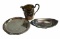 (3) Silverplate Items: Water Pitcher by Modern