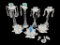 Assorted Crystal Candle Holders