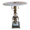 Marble, Brass and Crystal Plant Stand -