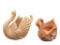 (2) Terracotta Swans