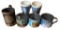 (6) Vintage Souvenir Mugs - (4) Metal, (2) Plastic