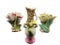 (3) McCoy Vases & Damaged Hull Vase