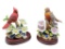 (2) Porcelain Bird Figurines by Andrea 